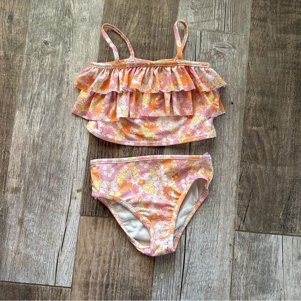 Baby Gap size 4 floral bikini
